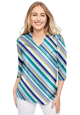 Jessica London Women’s Plus Size V-Neck Tee 17 Jessica London Women’s Plus Size V-Neck Tee - Image 15