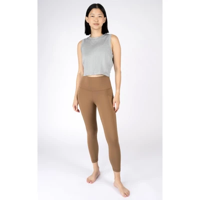 90 Degree By Reflex - Women's Wonderlink Elastic Free High Waist Side Pocket 7/8 Ankle Legging 7 90 Degree By Reflex - Women's Wonderlink Elastic Free High Waist Side Pocket 7/8 Ankle Legging - Image 5