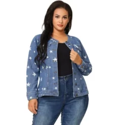 Agnes Orinda Women's Plus Size Jean Jacket Long Sleeves Collarless Denim Jacket 25 Agnes Orinda Women's Plus Size Jean Jacket Long Sleeves Collarless Denim Jacket -Dresses City Shop GUEST 4b9aa465 c577 4fcd 835e 954d50af0536