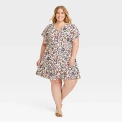 Women's Ruffle Short Sleeve A-Line Dress - Knox Rose™ -Dresses City Shop GUEST 50431aa5 d1aa 4d9b bad0 731d725c1971