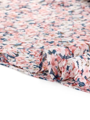 Allegra K Women's Floral Print Smocked Elastic Waist Knee Length Flowy Tiered Ruffle Skirt 7 Allegra K Women's Floral Print Smocked Elastic Waist Knee Length Flowy Tiered Ruffle Skirt - Image 5