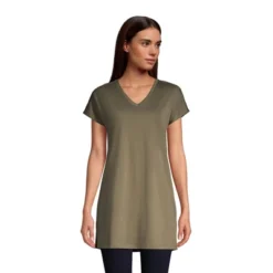 Lands' End Women's Short Sleeve Supima Cotton Xlong Vneck Tunic 14 Lands' End Women's Short Sleeve Supima Cotton Xlong Vneck Tunic -Dresses City Shop GUEST 5259f893 a72d 4d8f 91f7 07c9c859d827