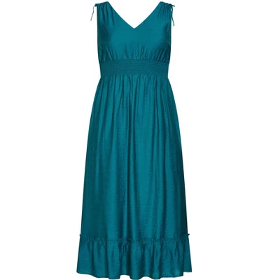 Women's Plus Size Avalina Maxi Dress - Teal | CITY CHIC 4 Women's Plus Size Avalina Maxi Dress - Teal | CITY CHIC - Image 2