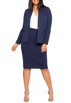 ELOQUII Women’s Plus Size The Ultimate Stretch Suit Pencil Skirt 3 ELOQUII Women’s Plus Size The Ultimate Stretch Suit Pencil Skirt
