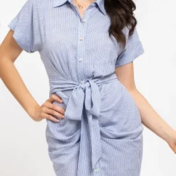 August Sky Women's Pinstripe Mini Dress -Dresses City Shop GUEST 573f6014 5f05 4720 b573 ed039134b1d0