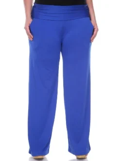 Women's Plus Size Solid Palazzo Pants - White Mark -Dresses City Shop GUEST 5911f093 0d4b 4406 acc1 fd9e2367eb53