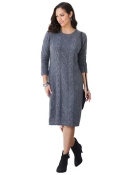 Jessica London Women’s Plus Size Cable Sweater Dress -Dresses City Shop GUEST 5a53d2da f1e8 445d 82a5 a09a281be156