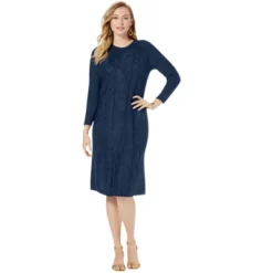 Jessica London Women’s Plus Size Cable Sweater Dress -Dresses City Shop GUEST 5b1ecbd9 a4a7 4e54 a4e8 21c6cc6c211f