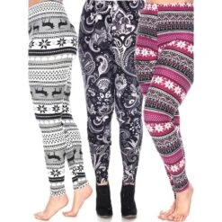 Women's Pack Of 3 Plus Size Leggings - One Size Fits Most Plus - White Mark 37 Women's Pack Of 3 Plus Size Leggings - One Size Fits Most Plus - White Mark -Dresses City Shop GUEST 5b8bd448 abda 4fe6 b0fe bf4de3fa4c66