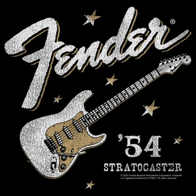 Junior's Fender 54 Stratocaster T-Shirt 3 Junior's Fender 54 Stratocaster T-Shirt