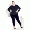 Women's Plus Size Carina Cable Sweater - Navy | AVENUE -Dresses City Shop GUEST 5ccab2d3 0ec2 4f5c a073 7aa804373f2a