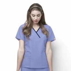 Wink Charlie-Women's Y-Neck Fashion Scrub Top -Dresses City Shop GUEST 5e07a343 c276 467d 9780 0838f98fd9c7