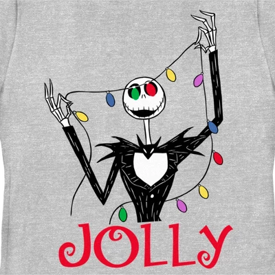 Women's The Nightmare Before Christmas Jack Jolly Christmas Lights T-Shirt 3 Women's The Nightmare Before Christmas Jack Jolly Christmas Lights T-Shirt