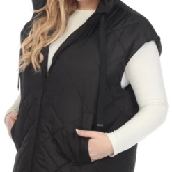 Plus Size Diamond Quilted Hooded Puffer Vest-White Mark 12 Plus Size Diamond Quilted Hooded Puffer Vest-White Mark -Dresses City Shop GUEST 62cd0d68 554f 4625 a21a a33a626cc70e