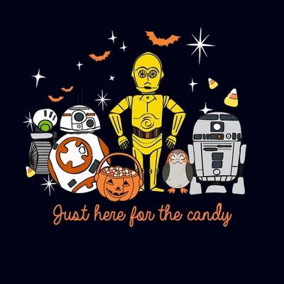 Women's Star Wars Halloween Here For Treat Friends T-Shirt 3 Women's Star Wars Halloween Here For Treat Friends T-Shirt