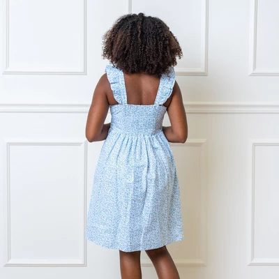 Hope & Henry Womens' Flutter Sleeve Empire Dress 4 Hope & Henry Womens' Flutter Sleeve Empire Dress - Image 2