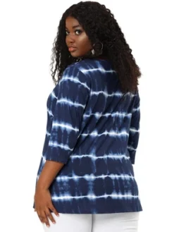 Agnes Orinda Women's Plus Size Tie Dye Side Slit 3/4 Sleeve Stripe V Neck Blouses 18 Agnes Orinda Women's Plus Size Tie Dye Side Slit 3/4 Sleeve Stripe V Neck Blouses -Dresses City Shop GUEST 69a468b0 8ae1 40bd a9c8 4593df40f66e