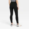 Women's High Waisted Cotton Seamless Fleece Lined Leggings - A New Day™