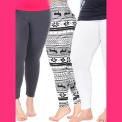 Women's Pack Of 3 Plus Size Leggings - One Size Fits Most Plus - White Mark 27 Women's Pack Of 3 Plus Size Leggings - One Size Fits Most Plus - White Mark -Dresses City Shop GUEST 6b514d03 74d9 476c a8f4 5ee6f348ba27