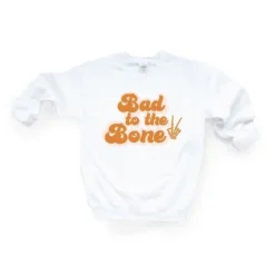 Simply Sage Market Women's Graphic Sweatshirt Bad To The Bone Hand -Dresses City Shop GUEST 6b6bc38b 52ff 4542 9c4d a64c2bebc687