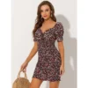 Allegra K Women's Puff Short Sleeve Sweetheart Neck Floral Smocked Bodycon Mini Dress 2 Allegra K Women's Puff Short Sleeve Sweetheart Neck Floral Smocked Bodycon Mini Dress -Dresses City Shop GUEST 6c36bd67 d1c0 429e 9e24 4e44aed3e72f