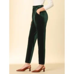 Allegra K Women's Velvet Elegant High Waist Trousers With Pockets Work Ankle Pants 13 Allegra K Women's Velvet Elegant High Waist Trousers With Pockets Work Ankle Pants -Dresses City Shop GUEST 6cad5aa4 2459 4592 b2ab f7e5914c6c83