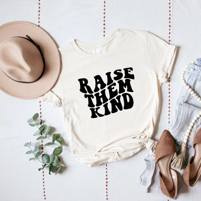 Simply Sage Market Women's Raise Them Kind Wavy Short Sleeve Graphic Tee 3 Simply Sage Market Women's Raise Them Kind Wavy Short Sleeve Graphic Tee