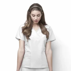 Wink Charlie-Women's Y-Neck Fashion Scrub Top -Dresses City Shop GUEST 6d2e3172 c3fa 49db bf92 ba354c42780f