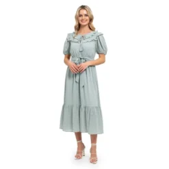 August Sky Women's Textured Midi Dress -Dresses City Shop GUEST 6d322260 20e8 4d4c 936f fae6f396bfd4