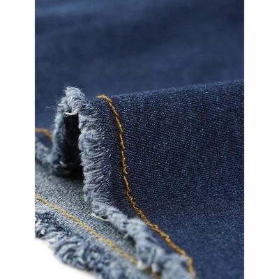 Agnes Orinda Women's Plus Size Outfits Fashion Overalls Denim Ripped Raw Hem Shortalls 6 Agnes Orinda Women's Plus Size Outfits Fashion Overalls Denim Ripped Raw Hem Shortalls - Image 4