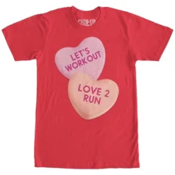 Women's CHIN UP Valentine Heart Candy Workout Boyfriend Tee -Dresses City Shop GUEST 6feb0600 b24d 4cb0 9b3d 236423f804d0