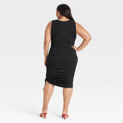 Women's Cowl Neck Mini Knit Bodycon Dress - Ava & Viv™ 3 Women's Cowl Neck Mini Knit Bodycon Dress - Ava & Viv™