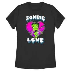Women's Betty Boop Halloween Green Zombie Love T-Shirt 7 Women's Betty Boop Halloween Green Zombie Love T-Shirt -Dresses City Shop GUEST 732dfb5f 2452 4feb a828 544e15ad822e
