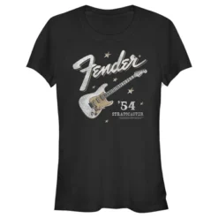 Junior's Fender 54 Stratocaster T-Shirt 7 Junior's Fender 54 Stratocaster T-Shirt -Dresses City Shop GUEST 76275776 08de 4a24 bbb6 48d71611b9e7