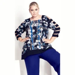 Women's Plus Size Alanah Top - Navy | AVENUE STUDIO 7 Women's Plus Size Alanah Top - Navy | AVENUE STUDIO -Dresses City Shop GUEST 77e034b6 5f60 4f68 bf0b f2fba977f1f8