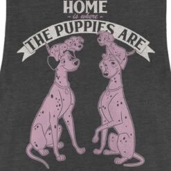Junior's One Hundred And One Dalmatians Home Is Where The Puppies Are Festival Muscle Tee