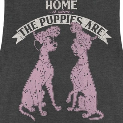 Junior's One Hundred And One Dalmatians Home Is Where The Puppies Are Festival Muscle Tee 3 Junior's One Hundred And One Dalmatians Home Is Where The Puppies Are Festival Muscle Tee