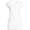 Lands' End Women's Short Sleeve Supima Cotton Xlong Vneck Tunic
