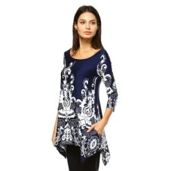 Women's Scoop Neck Printed Yanette Tunic Top - White Mark 20 Women's Scoop Neck Printed Yanette Tunic Top - White Mark -Dresses City Shop GUEST 7c6d4021 2a93 4d14 9c23 ff2e9d00c255