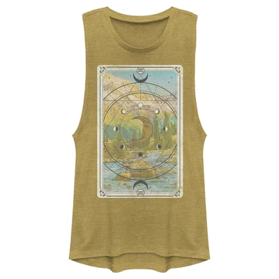 Junior's Lost Gods Landscape Tarot Card Festival Muscle Tee 5 Junior's Lost Gods Landscape Tarot Card Festival Muscle Tee - Image 3
