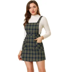 Allegra K Women's Plaid Tartan Button Decor A-Line Pinafore Overall Dress 22 Allegra K Women's Plaid Tartan Button Decor A-Line Pinafore Overall Dress -Dresses City Shop GUEST 80b6f373 51b4 4317 8ccf 0d61d4f55c99