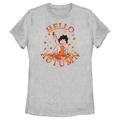 Women's Betty Boop Hello Autumn T-Shirt 5 Women's Betty Boop Hello Autumn T-Shirt - Image 3