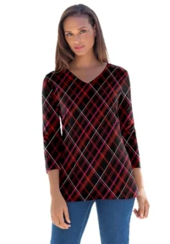 Jessica London Women’s Plus Size V-Neck Tee 28 Jessica London Women’s Plus Size V-Neck Tee -Dresses City Shop GUEST 8207af93 db9e 48f7 b8d8 b981d1ba8f4f