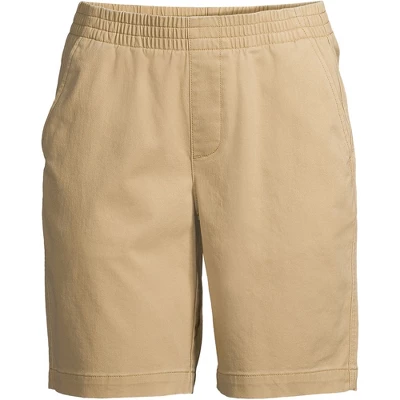 Lands' End Women's Mid Rise Elastic Waist Pull On 10" Knockabout Chino Bermuda Shorts 7 Lands' End Women's Mid Rise Elastic Waist Pull On 10" Knockabout Chino Bermuda Shorts - Image 5