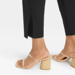 Women's Mid-Rise Slim Straight Fit Side Split Trousers - A New Day™ -Dresses City Shop GUEST 84f81f7d 1d7c 43dc 8964 a8aa95f9f67f