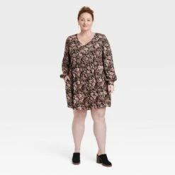 Women's Bishop Sleeve A-Line Dress - Knox Rose™ 10 Women's Bishop Sleeve A-Line Dress - Knox Rose™ -Dresses City Shop GUEST 859beebe 2d70 49d7 9042 97540078549a