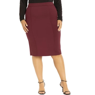 ELOQUII Women’s Plus Size The Ultimate Stretch Suit Pencil Skirt 9 ELOQUII Women’s Plus Size The Ultimate Stretch Suit Pencil Skirt - Image 7