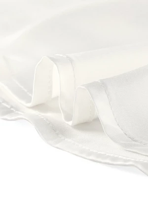 Allegra K Women's Satin Puff Sleeve Point Collar Vintage Button Up Shirt 8 Allegra K Women's Satin Puff Sleeve Point Collar Vintage Button Up Shirt - Image 6