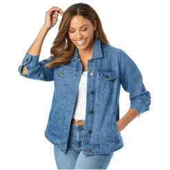 Jessica London Women’s Plus Size Classic Cotton Denim Jacket 25 Jessica London Women’s Plus Size Classic Cotton Denim Jacket -Dresses City Shop GUEST 878e4a40 849d 4c79 a3f4 04397ed7b1bf