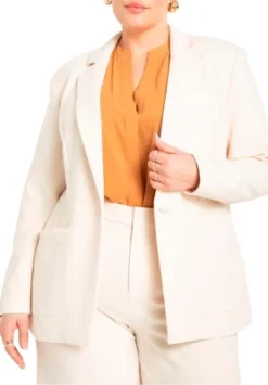 ELOQUII Women’s Plus Size The 365 Suit Patch Pocket Blazer -Dresses City Shop GUEST 88dc4c7f 5fdd 43fa b9bf 88f41a61315f